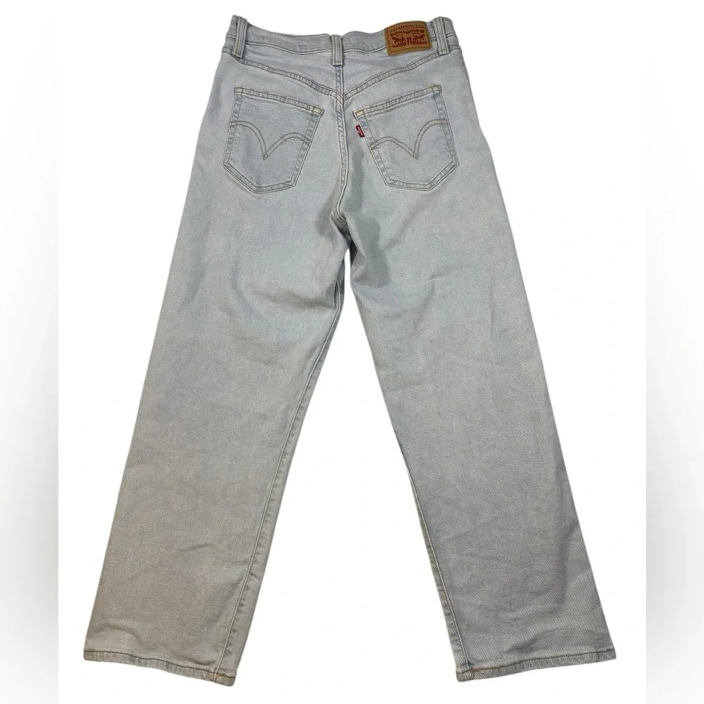 Levi’s Women’s Ribcage Ankle Straight Button Fly Light Wash Jeans | Size 28x27